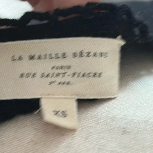 🔮 Sezane 🔮 Nour Dress Black - Size XS EUC - Picture 7 of 14